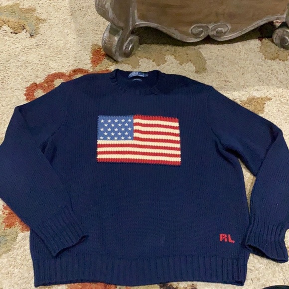 Polo Ralph Lauren Other - ❤️ Polo by Ralph Lauren American Flag Sweater XL❤️
